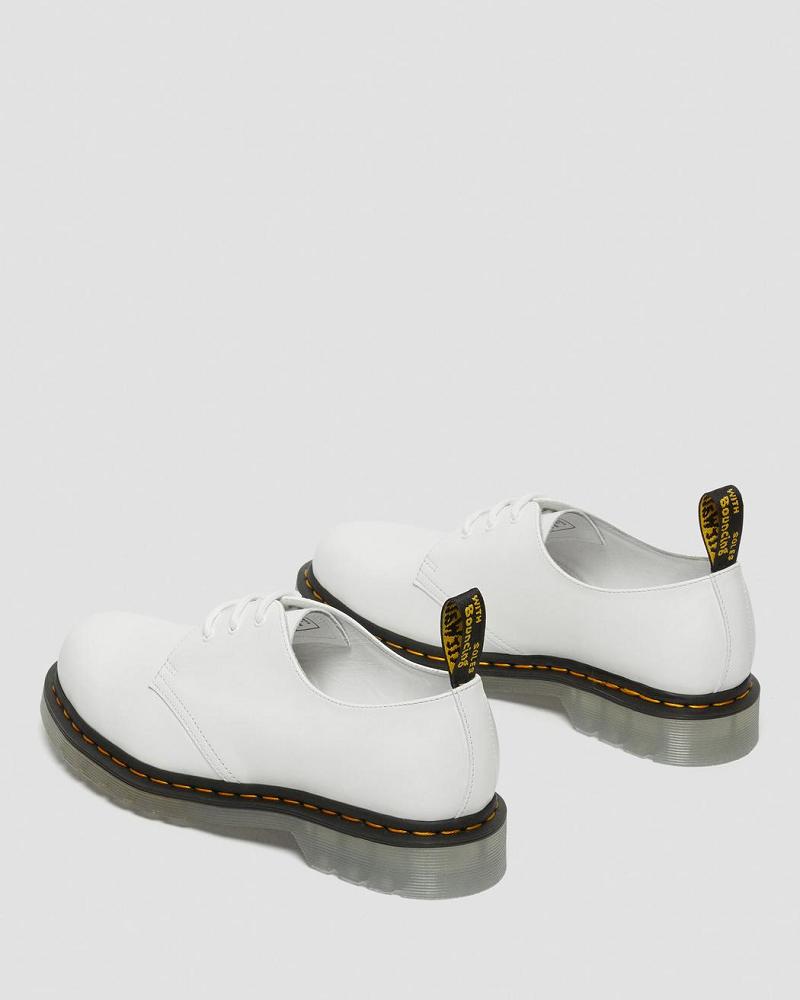 Zapatos Oxford Dr Martens 1461 Iced Smooth Cuero Mujer Blancos | MX 441FDN